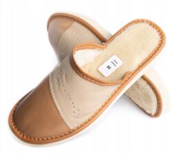 Maximus Női Bőr Papucs, Size 39, bélelt, barna, bézs (82B0000)