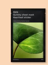 Abib Szövetmaszk szívlevelű kivonattal Gummy Sheet Mask Heartleaf Sticker - 27 ml / 1 db