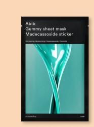 Abib Mască facială din țesătură cu madecassoside Gummy Sheet Mask Madecassoside Sticker - 27 ml / 1 buc Masca de fata