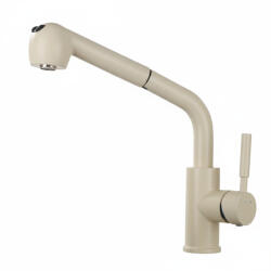 Welland Omega kihúzható fejes mosogató csaptelep (bézs) (S-3384-YM)