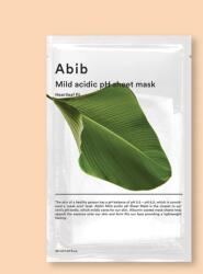Abib Mască facială din țesătură cu efect calmant Mild Acidic pH Sheet Mask Heartleaf Fit - 30 ml / 1 buc Masca de fata