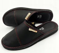 Maximus Női Bőr Házipapucs, Size 38, fekete, könnyű (06A05)