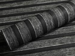 AS Creation Tapéta, fa utánzat, 3D, vlies, fekete, 10.05m×53cm (39109-4)
