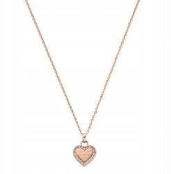 Michael Kors Női nyaklánc, rozsdamentes acél, rózsaszín arany, cirkónia (MKJ3971791)