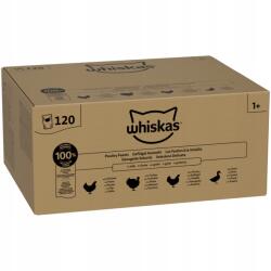 Whiskas Baromfi lakoma 120x85g Nedves eledel felnőtt macskák számára zselében