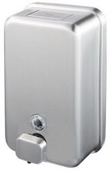 ALPHA Rozsdamentes acél folyékony szappan adagoló matt, műanyag tartállyal, 1100 ml - tisztitoszertrendelek