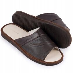 IRE SHOES Férfi bőr papucs Ireshoes otthoni papucs 41-46 puha kényelmes 44 (KOMLG25-235)