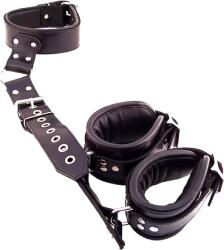 Rouge Leather Neck to Wrist Restraint Black