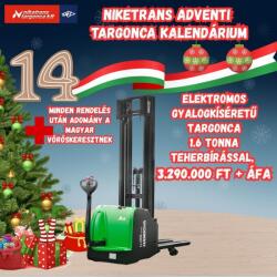 Hangcha CDD16-AC2S-LI 1, 6 tonna teherbírású elektromos gyalogkíséretú raklapemelő targonca