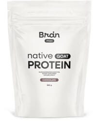 BrainMax Native Goat Protein, Chocolate, 500 g Proteină din lapte de capră nedenaturată microfiltrată, 14 porții, supliment alimentar