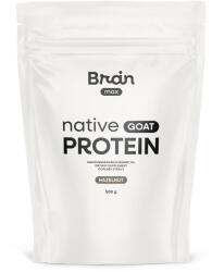 BrainMax Native Goat Protein, Hazelnut, 500 g Proteină din lapte de capră nedenaturată microfiltrată, 14 porții, supliment alimentar