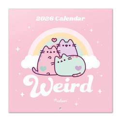 PUSHEEN cicás falinaptár, 30x30cm, 2026 (ERK-CP26083) - mesescuccok
