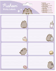 PUSHEEN cicás füzetcímke 16 db-os, Moments, lila (ERK-ELE0331) - mesescuccok