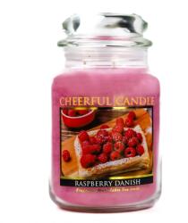 Cheerful Candle Cheerful Candle® Raspberry Danish nagy üveggyertya 680 g