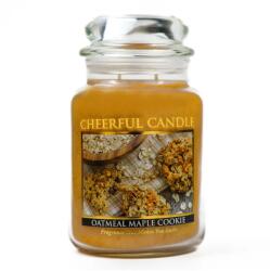 Cheerful Candle Cheerful Candle® Oatmeal Maple Cookie nagy üveggyertya 680 g