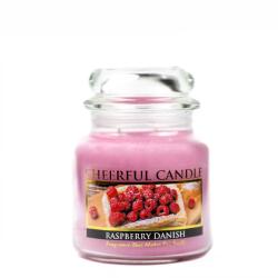 Cheerful Candle Cheerful Candle® Raspberry Danish közepes üveggyertya 454 g