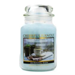 Cheerful Candle Cheerful Candle® Morning Rain nagy üveggyertya 680 g