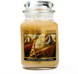 Cheerful Candle Cheerful Candle® Salted Caramel Cone nagy üveggyertya 680 g