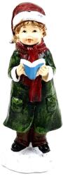  Karácsonyi énekes fiú figura, mérete: kb. 16, 5 cm