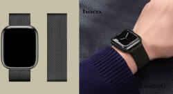 hoco mágneses fém szíj Apple Watch-hoz 38/40/41mm WA03 utángyártott - Fekete (WA0338-01)