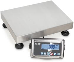 KERN SFE 60K-2NM (60kg-0, 02kg) 400x300 mm IP65 rozsdamentes acél kijelzős platform mérleg, ellenőrző és átlag mérés, akár 5 év garancia, hitelesíthető (SFE 60K-2NM)