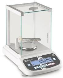KERN ADJ 200-4 (210g/0, 0001g) EM erőkompenzációs cellás digitális labor és analitikai mérleg belső és külső kalibrálással 3évG (ADJ 200-4)