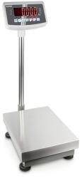 KERN EFC 100K-3 (150kg/0, 01kg) 500x400 mm robusztus, könnyű, táp+akku, RS-232, rozsdamentes acél platform- csomagmérleg állvánnyal, nagy kijelzővel, sok funkcióval 2évG (EFC 100K-3)