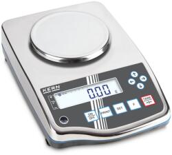 KERN PWS 800-2 (820g/0, 01g) IP65, RS-232, rozsdamentes acél precíziós mérleg sok funkcióval 3évG (PWS 800-2)