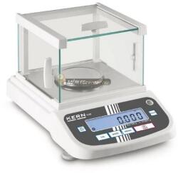 KERN ADJ 600-C3 (120g/0, 0001g; 600ct/0, 001ct) digitális labor és analitikai mérleg belső és külső kalibrálással (ADJ 600-C3)