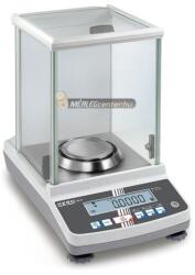 KERN & SOHN ACJ 200-4M (220g/0, 0001g v 1100ct/0, 001ct) digitális labor, karát és analitikai mérleg automatikus belső, vagy külső kalibrálással, hitelesíthető (ACJ 200-4M)