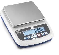 KERN PFB 6000-2 (6000g/0, 01g) digitális precíziós mérleg ellenőrző méréssel, sok funkcióval, IoT Ready, RS232, opcionális akkumulátor (PFB 6000-2)