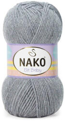  Nako Elit baby bolyhosodásmentes fonal 00195 - Szürke