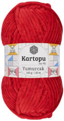  Kartopu Yumurcak zsenília fonal K165 - Piros