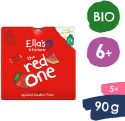 Ella's Kitchen BIO RED ONE gyümölcspüré eperrel (5x90 g) - healthfactory