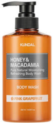 KUNDAL - Honey & Macadamia Pure Body Wash, Pink Grapefruit, 500ml