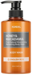 KUNDAL - Honey & Macadamia Pure Body Wash, English Rose, 500ml