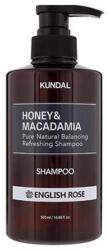 KUNDAL - Honey & Macadamia Nature Shampoo, English Rose, 500ml