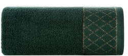  Layla minőségi törölköző fényes díszítéssel Sötétzöld 30x50 cm (455028)
