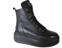 Karino Bakancs 4863, Size 38, bőr, fekete (4863)