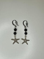  Éjféli Tenger - Tengeri Csillag Fülbevaló (JJF64)