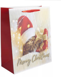  Karácsonyi Pihepuha Cica - Ajándéktasak (L-es) (371678)