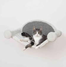 TRIXIE Hammock for Wall Mounting - függöágy (fehér, szürke) macskák részére (54x28x33cm)