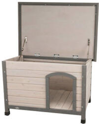 TRIXIE Classic Dog Kennel - kutyaház (szürke) féltetős (L) 116x82x79cm