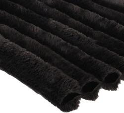 Orient Fashion Minky Csíkos (5 cm) No. 12 Fekete, 100% poliészter, 165cm széles (GRUBE_MINKY_PASKI Nr_12_Czarny 0,5)