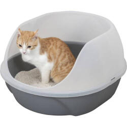 TRIXIE simao Cat Litter Tray - magas, peremes alomtálca (fehér/szürke) 48x30x58cm