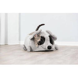 TRIXIE Junior Lukas Cuddly Cave - macskabútor (világosszürke) 35x33x65cm