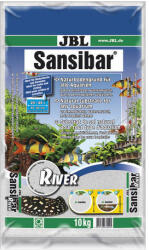 JBL Sansibar RIVER - Könnyű, finom hordozó fekete kövekkel édes- és sósvízi akváriumokhoz és terráriumokhoz (10kg)