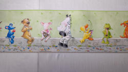 Rasch Ebédelő állatok - zöld, gyermek bordűr, (0, 17x5 m) (Villa Coppenrath 2017) (296013-2)