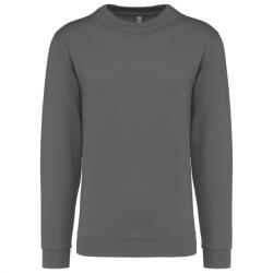 Kariban Uniszex kereknyakú pulóver, Kariban KA474, Storm Grey-3XL (ka474stgr-3xl)