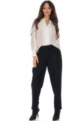 ROH Pantaloni dama casual cu buzunare Negru Aimelia TR568
